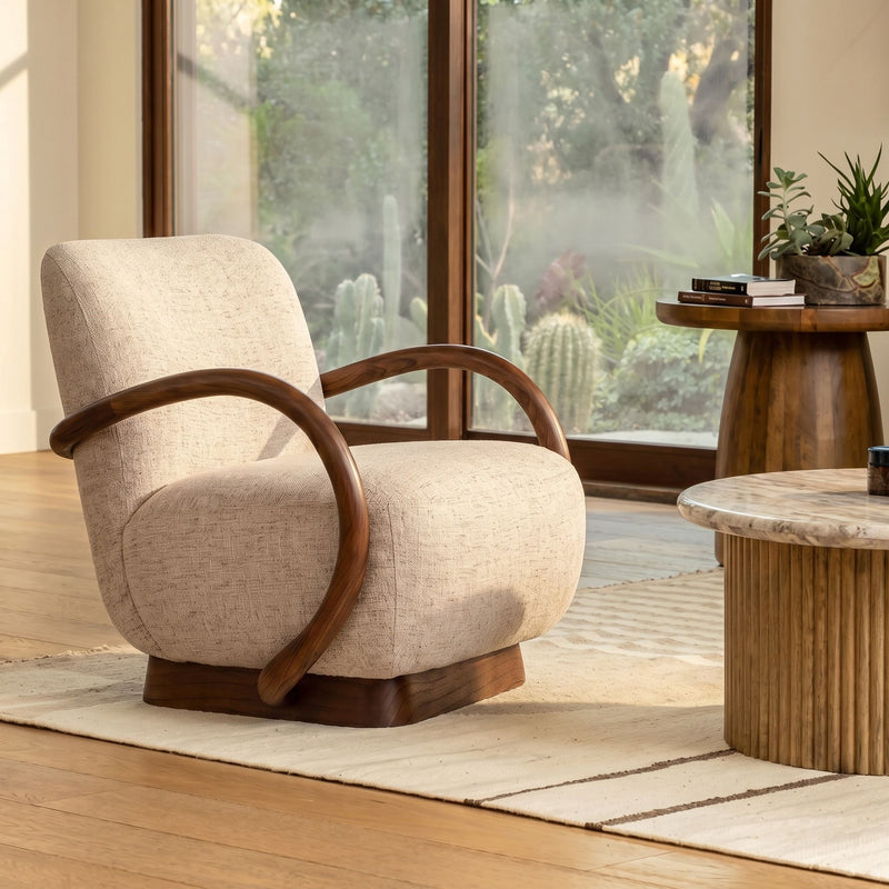 Linfield - Occasional Chair - Field Fawn And Brown