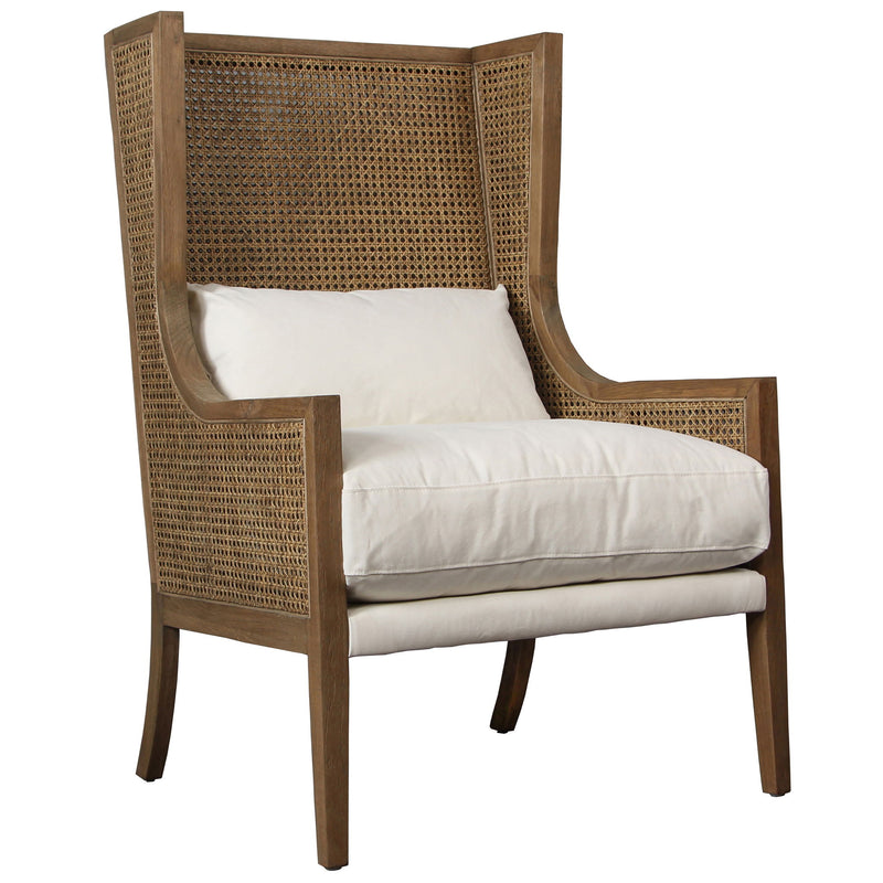 Mack - Occasional Chair - Natural And Off White