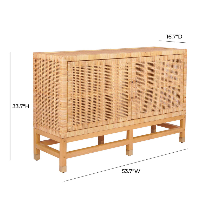 Amara - Woven Rattan Buffet - R&R Furniture Gallery (Fountain Valley, CA)