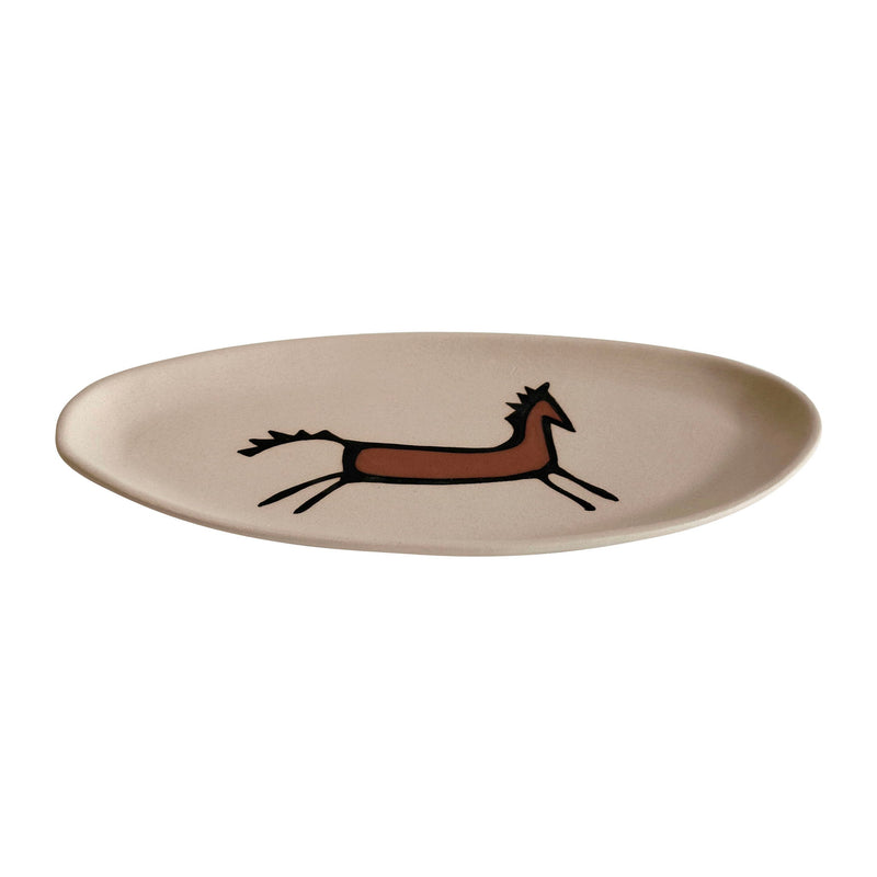 Earthenware - "Horseplay" Catchall Dish - White - R&R Furniture Gallery (Fountain Valley, CA)