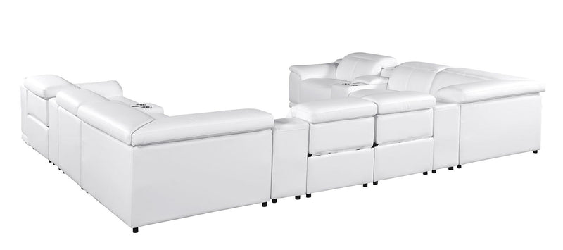 9762 - 12-Piece U-Shaped Sectional Sofa With 4 Power Recliners