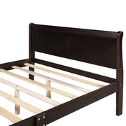 Platform Bed Frame Mattress Foundation Sleigh Bed With Headboard / Footboard / Wood Slat Suppor - R&R Furniture Gallery (Fountain Valley, CA)