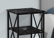 3 Tier Accent Table, Side Marble Look Contemporary & Modern - R&R Furniture Gallery (Fountain Valley, CA)
