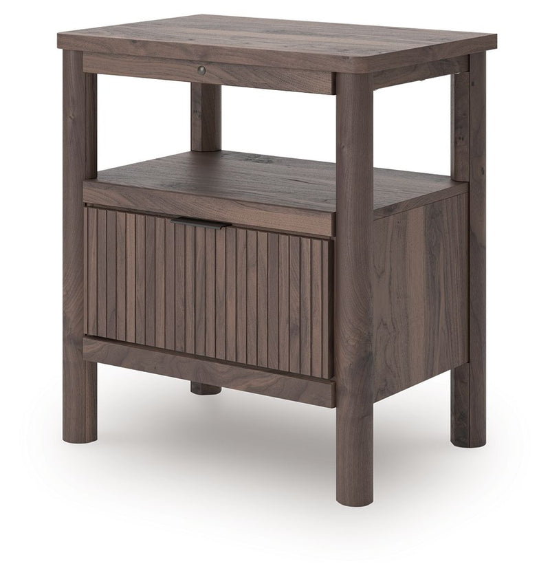 Pamytta - One Drawer Night Stand - Brown - R&R Furniture Gallery (Fountain Valley, CA)