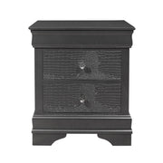 Shaker - Crocodile Metallic Nightstand - R&R Furniture Gallery (Fountain Valley, CA)