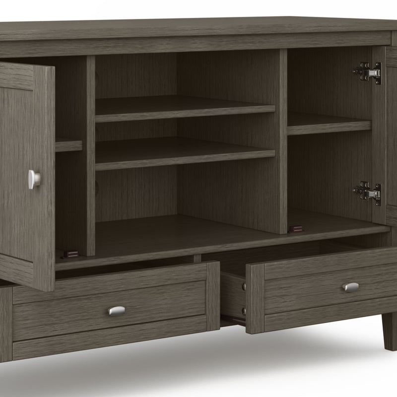 Warm Shaker - TV Media Stand Handcrafted - R&R Furniture Gallery (Fountain Valley, CA)