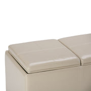 Avalon - Upholstered Storage Ottoman - R&R Furniture Gallery (Fountain Valley, CA)