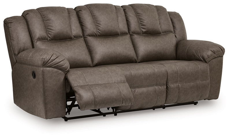 Lowilla - Reclining Sofa - Driftwood - R&R Furniture Gallery (Fountain Valley, CA)
