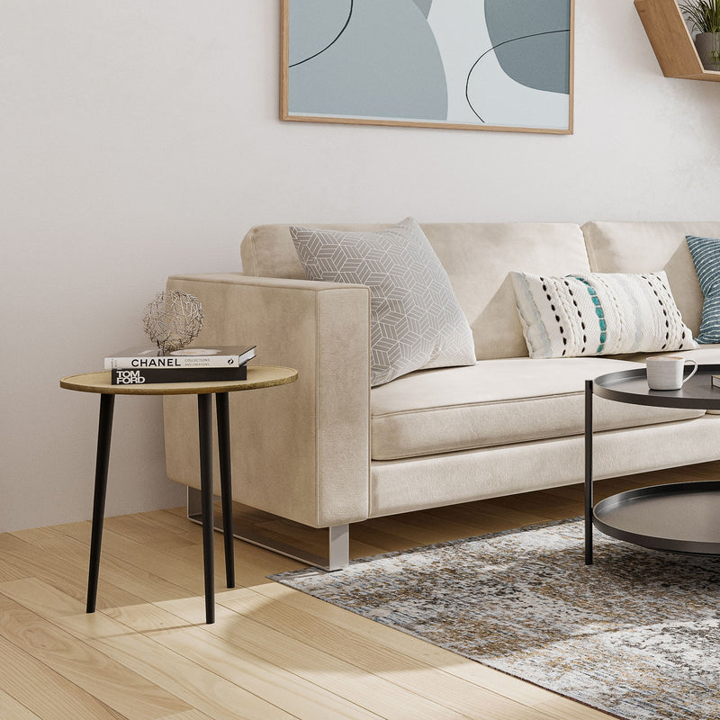 Tanner - Metal Side Table - Gold - R&R Furniture Gallery (Fountain Valley, CA)