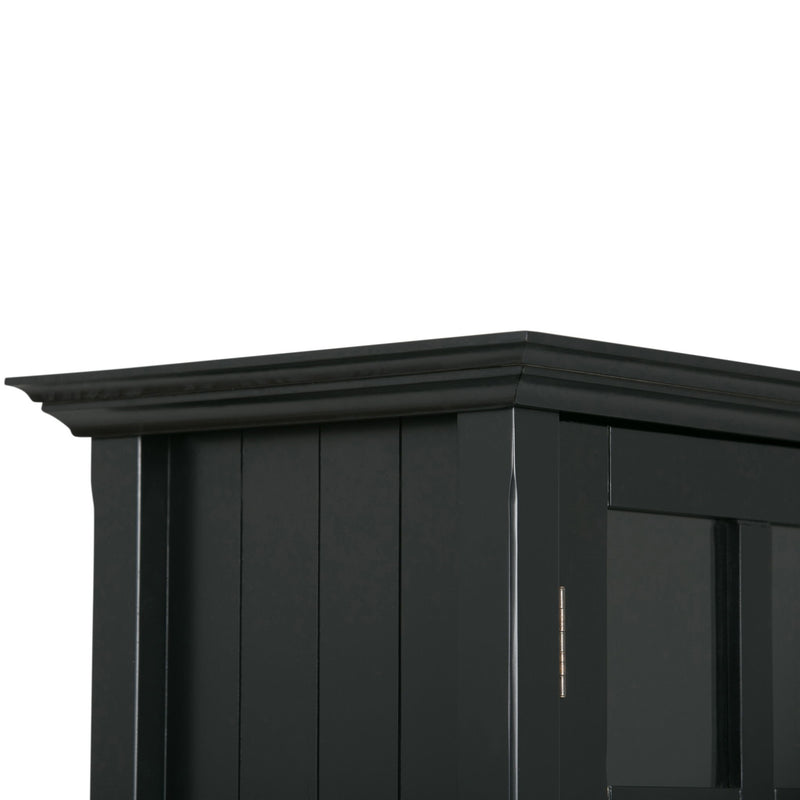 Handcrafted Acadian Medium Storage Cabinet by Simpli-Home, accent cabinet with wood finish and traditional design.