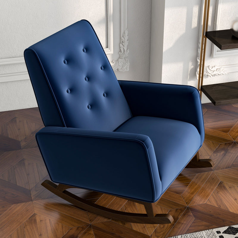 Demetrius - Solid Wood Rocking Chair - R&R Furniture Gallery (Fountain Valley, CA)