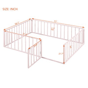 Metal Floor Bed Frame With Fence And Door - R&R Furniture Gallery (Fountain Valley, CA)