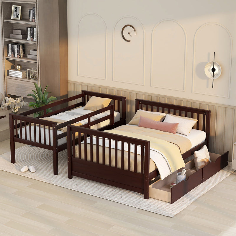 Bunk Bed With Ladders And 2 Storage Drawers - R&R Furniture Gallery (Fountain Valley, CA)