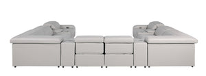 1116 - 12-Piece U-Shaped Sectional Sofa In With 4 Power Recliners & Power Headrests