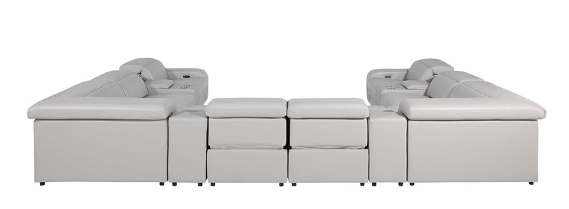 1116 - 12-Piece U-Shaped Sectional Sofa In With 4 Power Recliners & Power Headrests