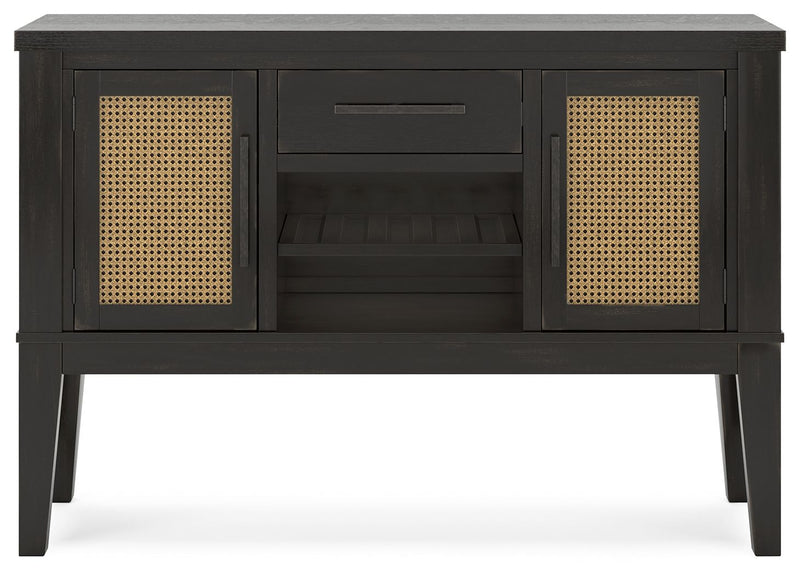 Galliden - Dining Room Server - Black - R&R Furniture Gallery (Fountain Valley, CA)