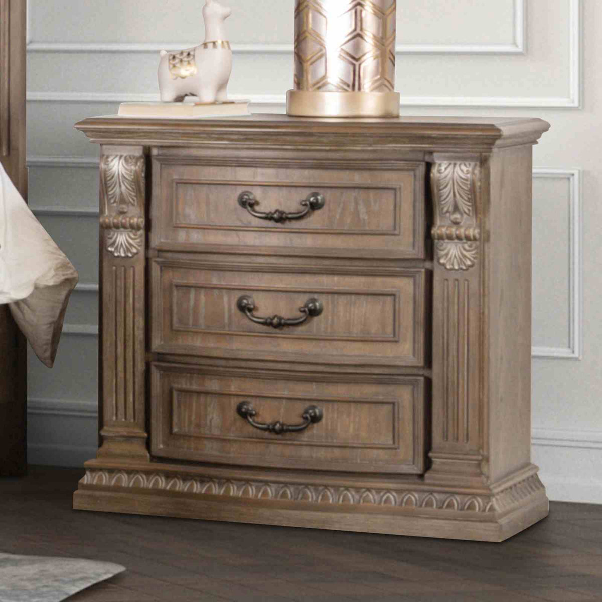 Sevenoaks - Nightstand, Weathered Oak