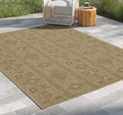 Earth - 2'7" X 7'3" Indoor, Outdoor Area Rug - Jute, Mocha - R&R Furniture Gallery (Fountain Valley, CA)