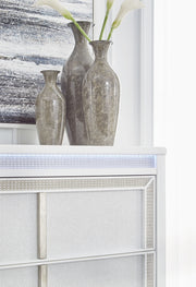 Chalanna - Five Drawer Chest - White - R&R Furniture Gallery (Fountain Valley, CA)
