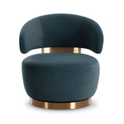 Austin - Recycled Fabric Swivel Chair - R&R Furniture Gallery (Fountain Valley, CA)