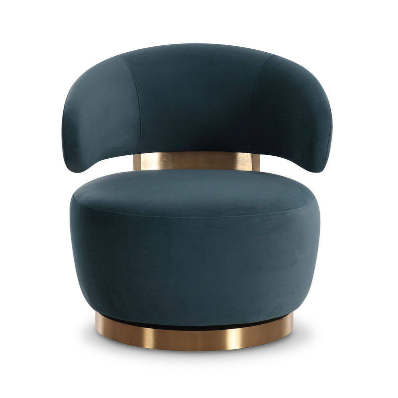 Austin - Recycled Fabric Swivel Chair - R&R Furniture Gallery (Fountain Valley, CA)