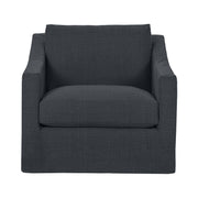 Classic Home Kipton swivel chair with a modern design, featuring a cushioned seat and a sturdy base in the image.