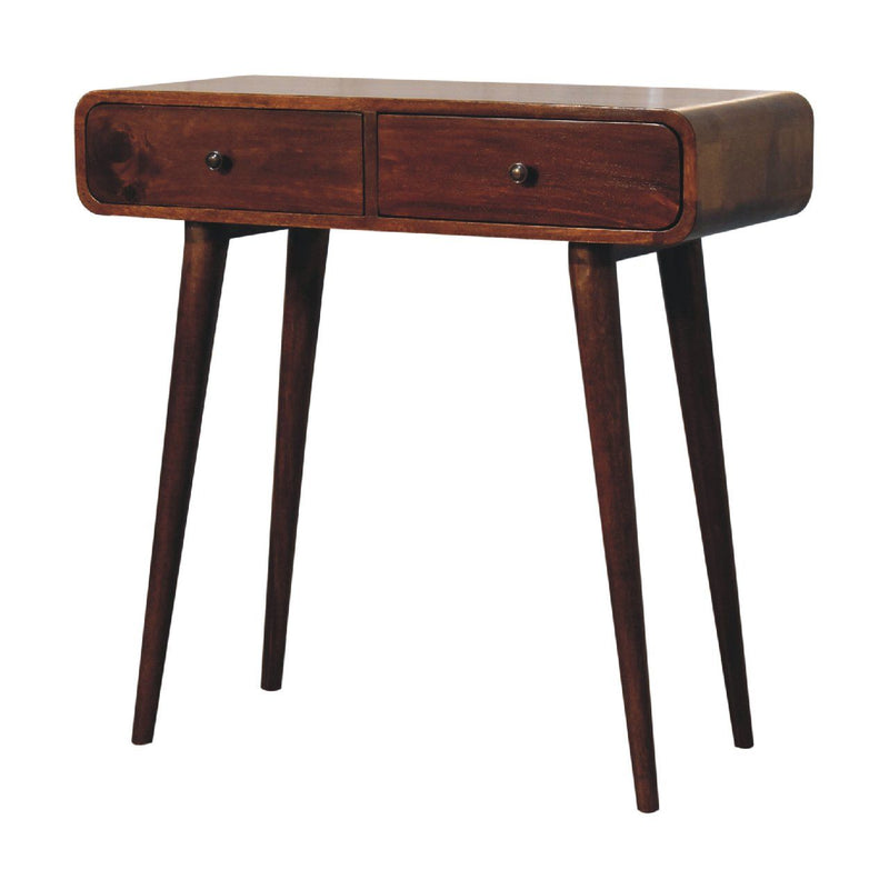Curved Hallway Table - Chestnut - R&R Furniture Gallery (Fountain Valley, CA)