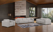 1208 - Leather Reclining Set (Sofa, Loveseat & Chair With 5 Power Recliners) - R&R Furniture Gallery (Fountain Valley, CA)