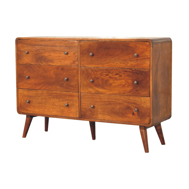 Large Curved Chest - Chestnut - R&R Furniture Gallery (Fountain Valley, CA)