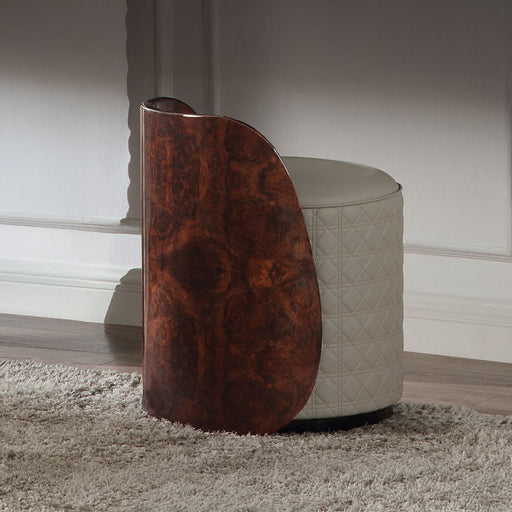 Jamonica - Vanity Stool - Gray & Dark Brown - R&R Furniture Gallery (Fountain Valley, CA)
