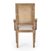 Elegant French Country Style Dining Chair With Cane Backrest - R&R Furniture Gallery (Fountain Valley, CA)