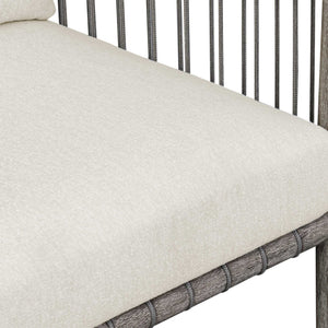 Borneo - Outdoor Dining Chair - White / Dark Gray