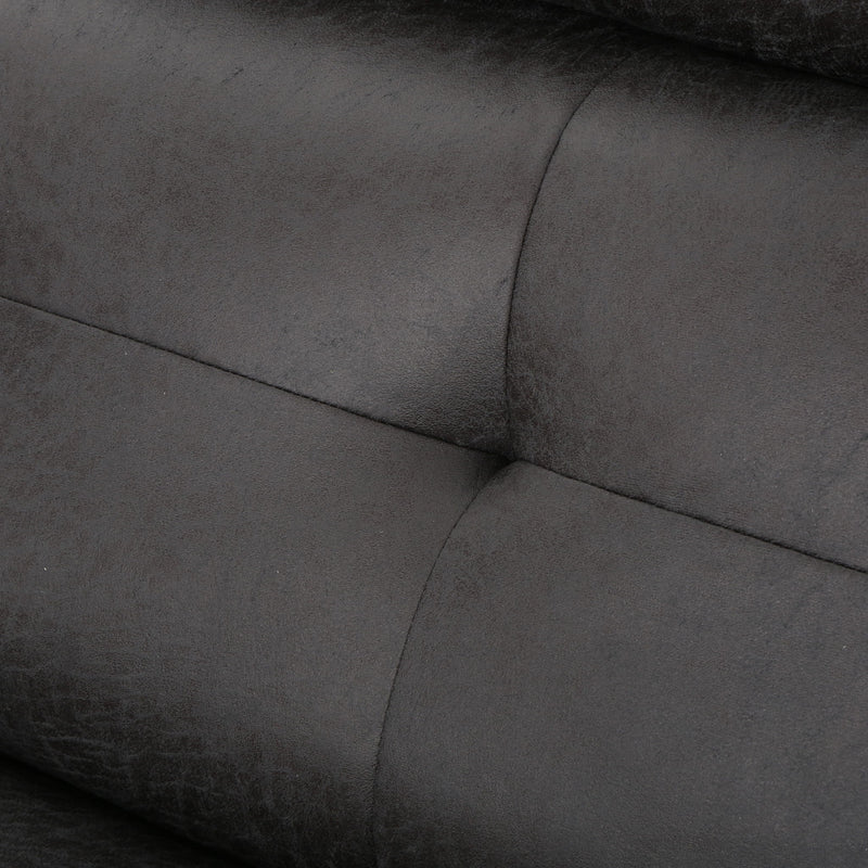 Alma - Contemporary Upholstered Loveseat Recliner - Slate - R&R Furniture Gallery (Fountain Valley, CA)