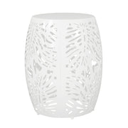 Modern design metal end table by Noble House, large size with sleek frame and contemporary style, perfect for living room decor.