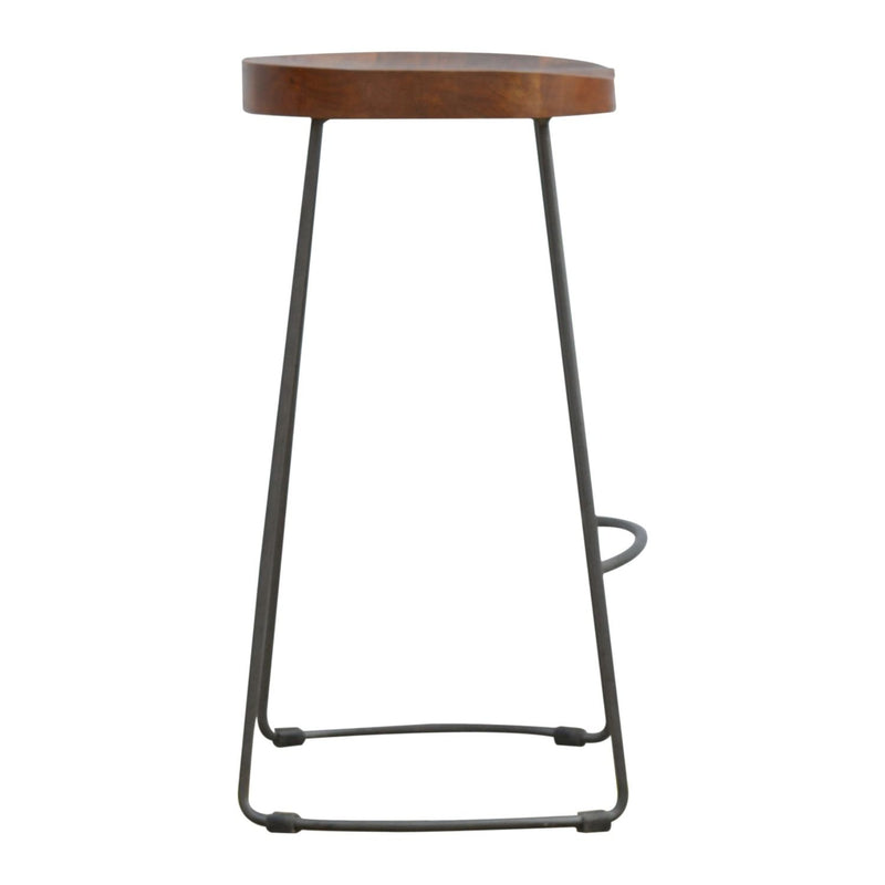 Chunky Bar Stool - Chestnut - R&R Furniture Gallery (Fountain Valley, CA)