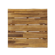 Passion - Outdoor Side Table With Cross Base And Slatted Top - Teak - R&R Furniture Gallery (Fountain Valley, CA)