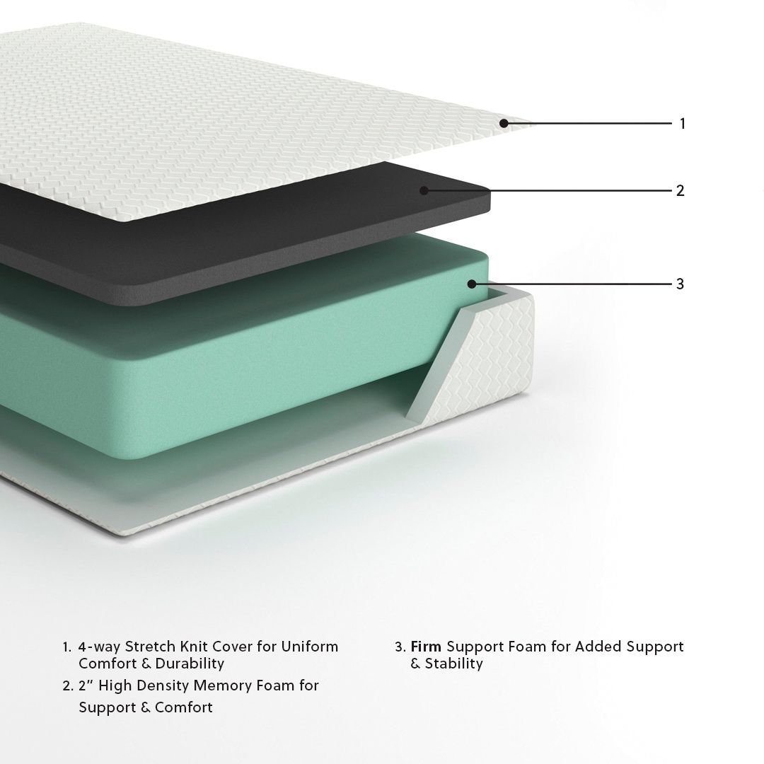 Chime 12 Inch Memory Foam - Memory Foam Mattress - R&R Furniture Gallery (Fountain Valley, CA)
