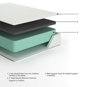 Chime 12 Inch Memory Foam - Memory Foam Mattress - R&R Furniture Gallery (Fountain Valley, CA)