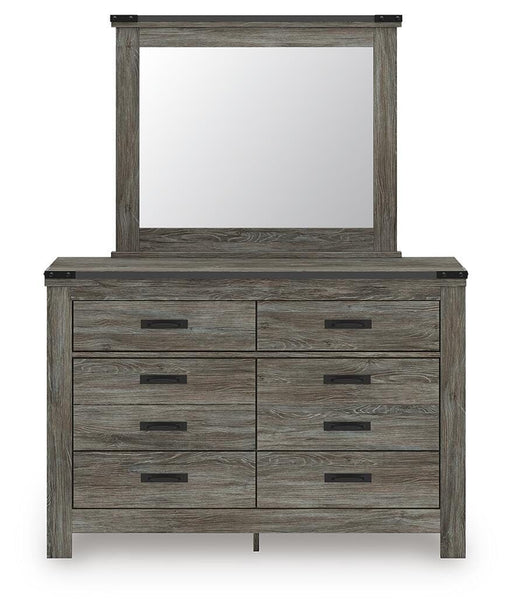 Signature Design by Ashley six-drawer dresser with sleek wood finish and modern hardware, showcasing ample storage space.