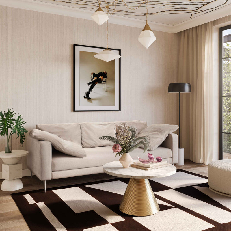 Chip - Marble Print Indoor / Outdoor Side Table - White - R&R Furniture Gallery (Fountain Valley, CA)