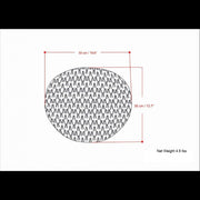 Nisi - Round Knitted Outdoor / Indoor Pouf - Light Gray - R&R Furniture Gallery (Fountain Valley, CA)