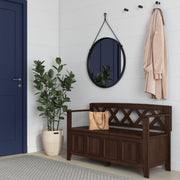 Amherst - Compact Entryway Storage Bench - R&R Furniture Gallery (Fountain Valley, CA)