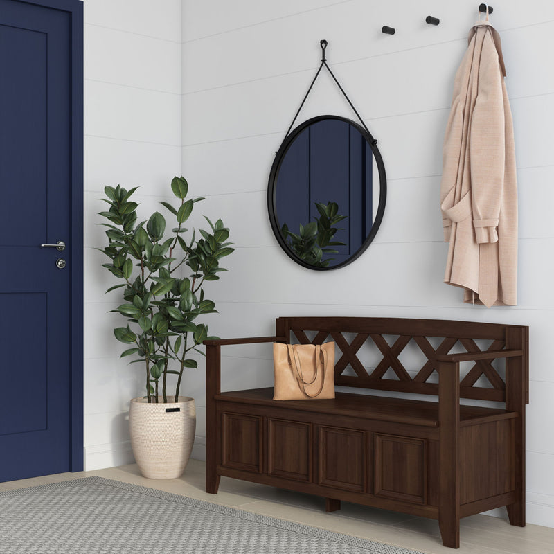 Amherst - Compact Entryway Storage Bench - R&R Furniture Gallery (Fountain Valley, CA)