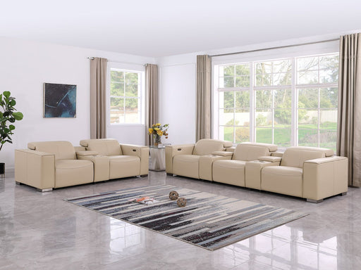 1208 - Modular Leather Sofa Loveseat With 6 Recliners And Power Headrests - R&R Furniture Gallery (Fountain Valley, CA)