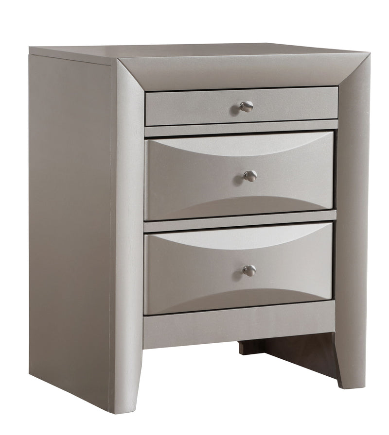 Modern design Accent Nightstand by Glory Furniture with sleek wood finish and minimalist drawer for bedside storage.