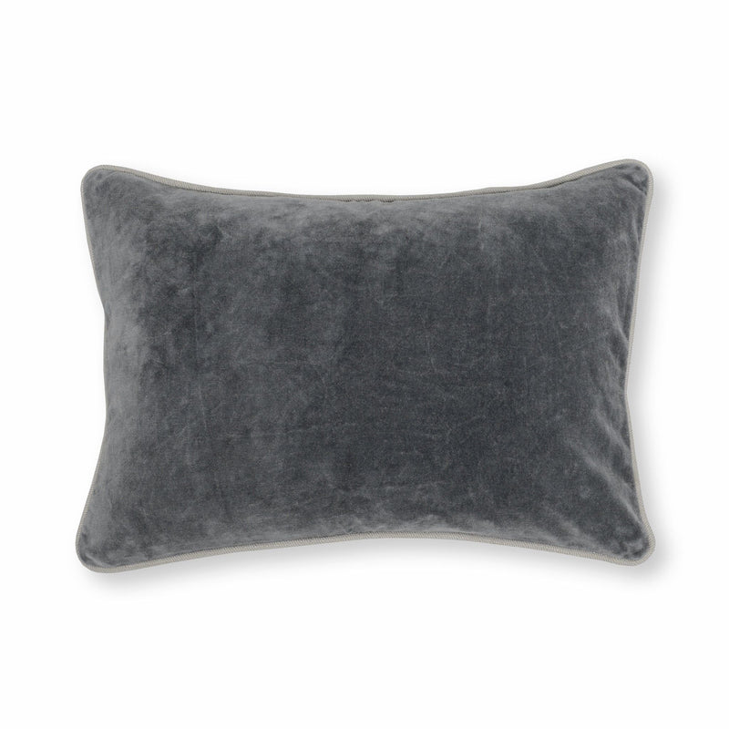 Heirloom Velvet - SLD Pillow - Stone Gray
