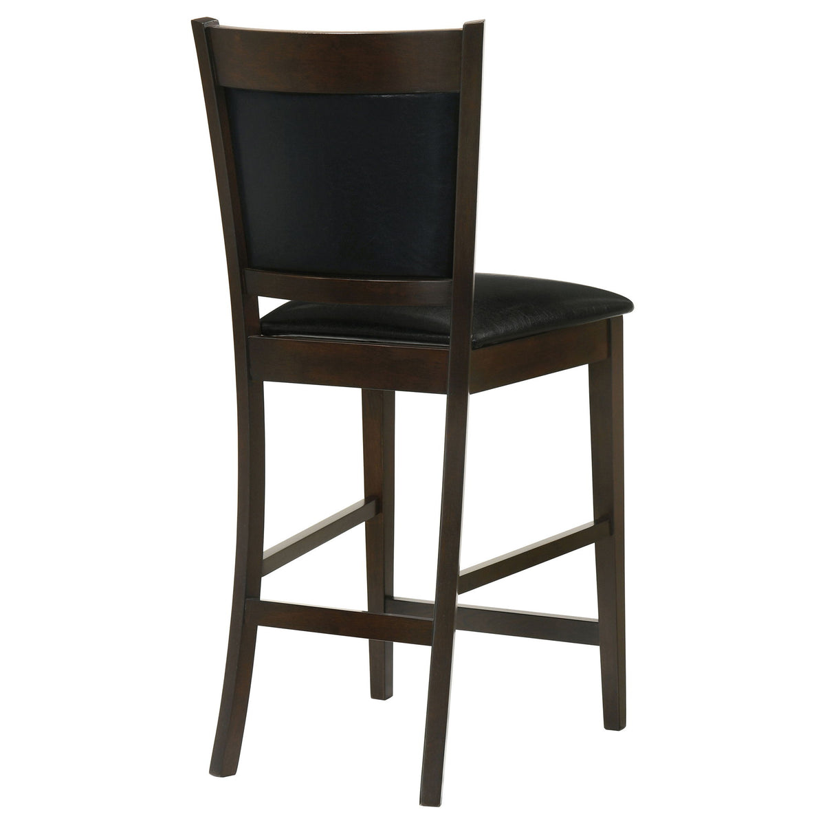 Upholstered Counter Height Stools (Set of 2) - Black / Espresso