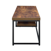 Bob - 16" TV Stand - Weathered Oak & Black Metal - R&R Furniture Gallery (Fountain Valley, CA)