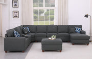 Eric - 9 Piece Upholstered Sectional With Ottoman - R&R Furniture Gallery (Fountain Valley, CA)