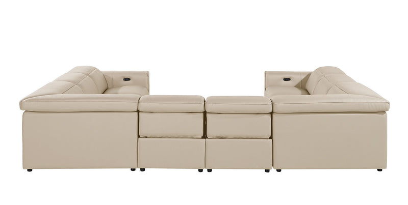 1224 - 8-Piece U-Shaped Sectional Sofa In With 4 Power Recliners & Power Headrests